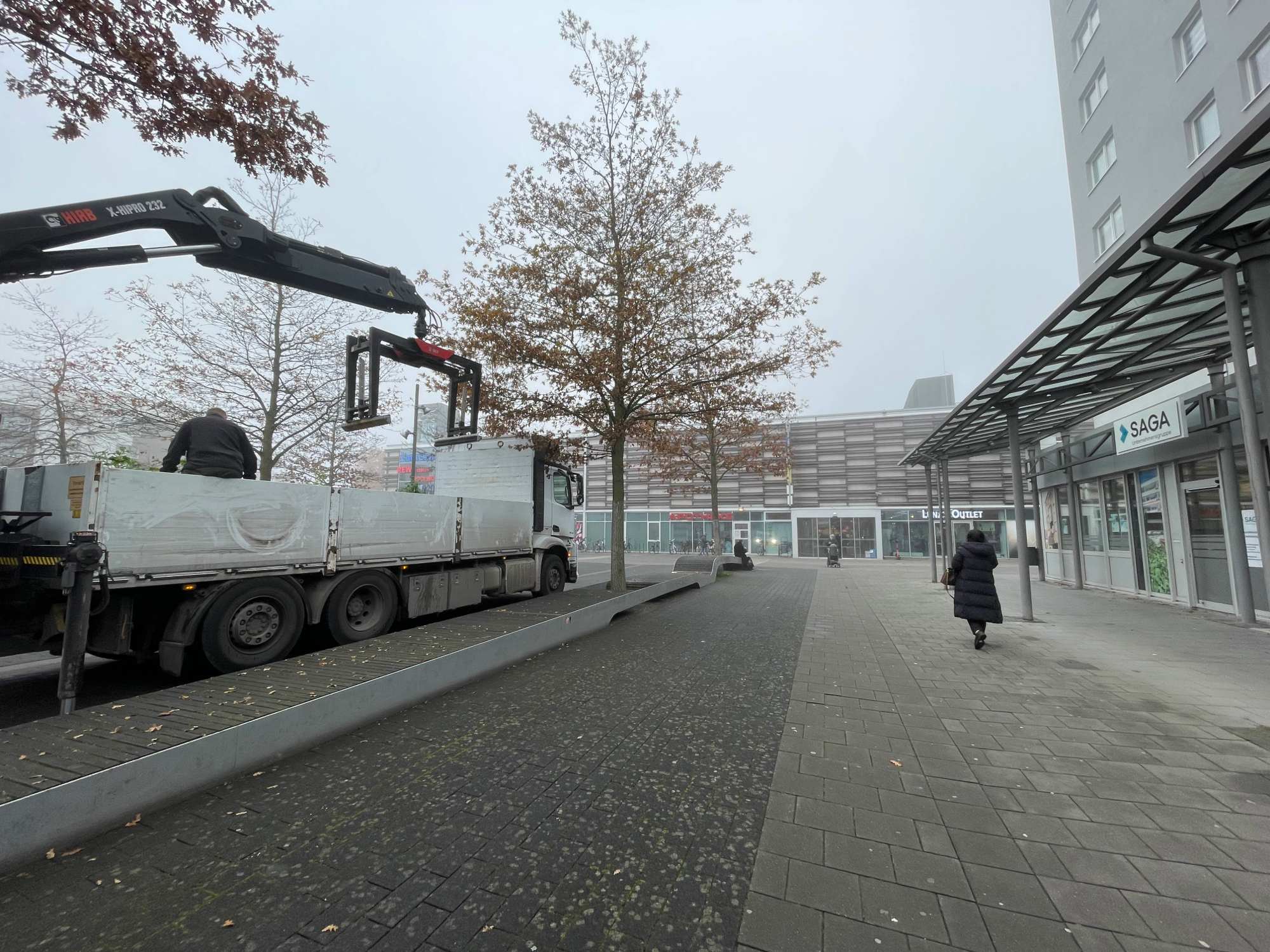Der Berta-Kröher-Platz in Wilhelmsburg