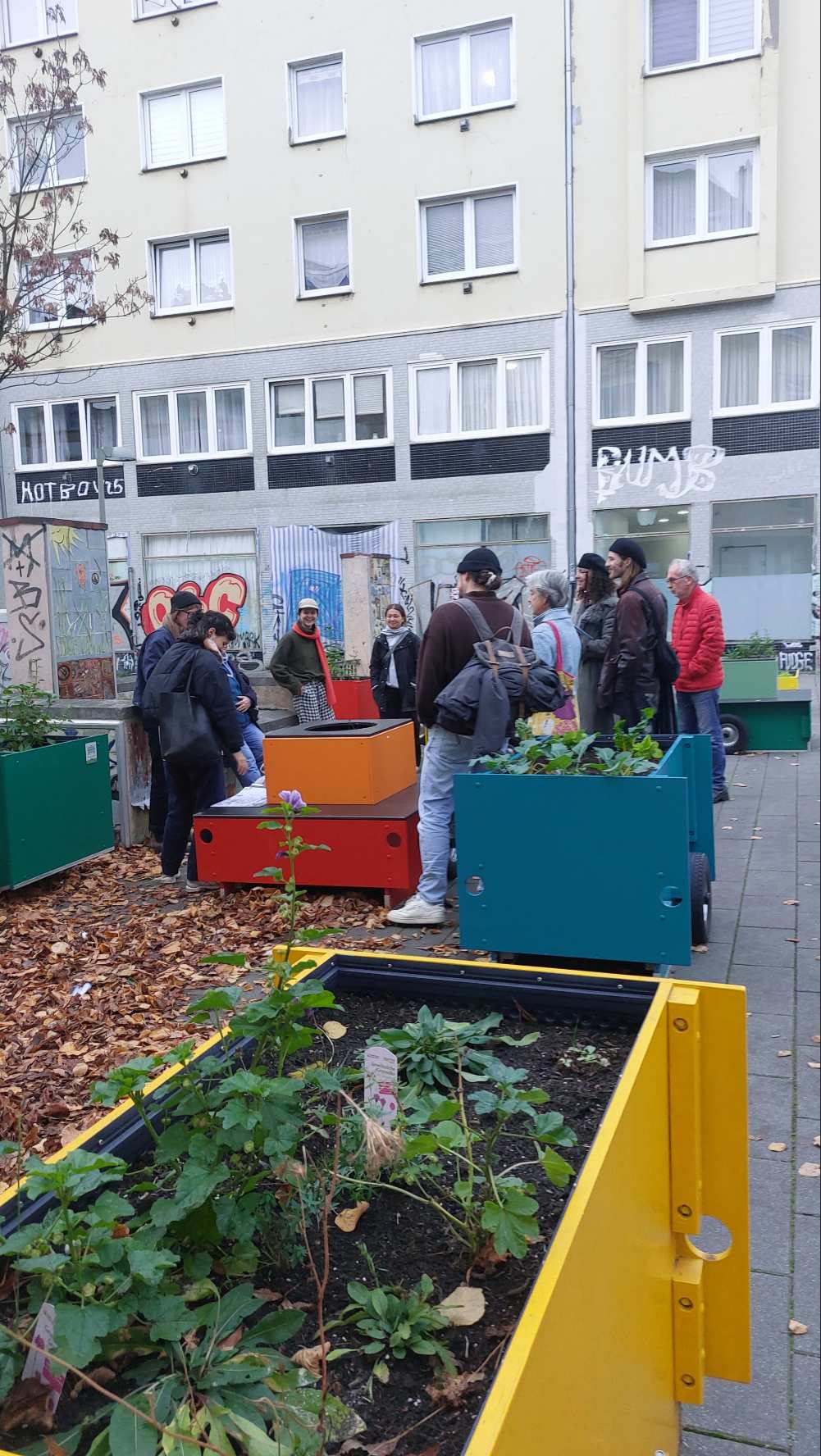 Workshops an den Hochbeeten